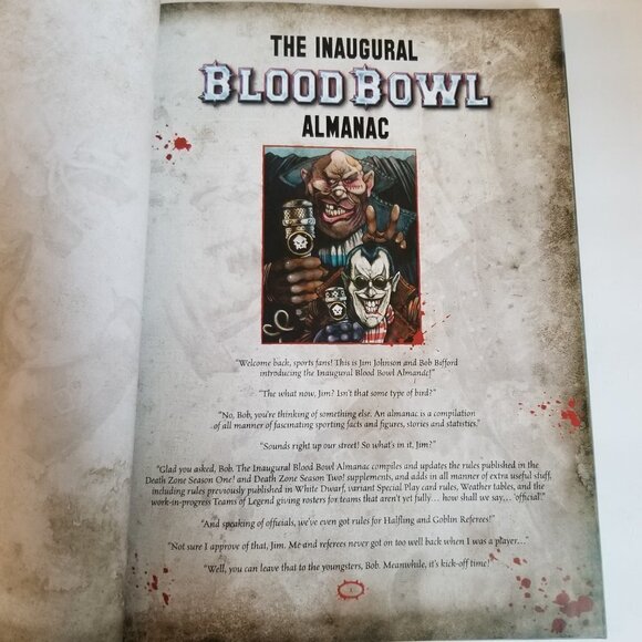 Blood Bowl The Inaugural Blood Bowl Almanac Games Workshop Fantasy Football - Picture 6 of 14